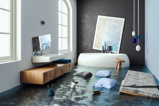 Water damage restoration process in MN